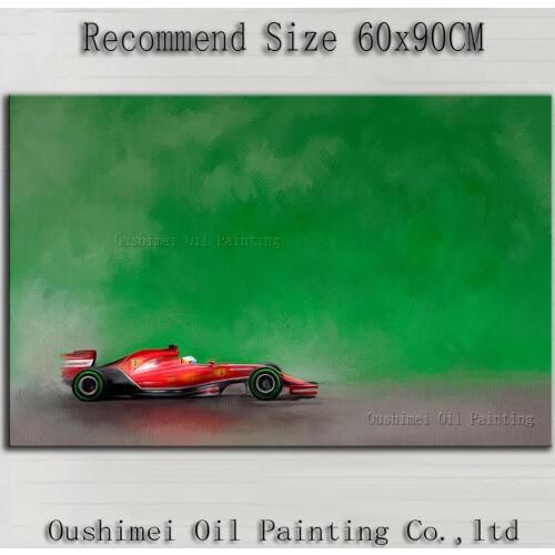 Skills Artist Handmade High Quality Impression Super Car Oil Painting On Canvas Hand-painted Impression Sports Car Oil Painting