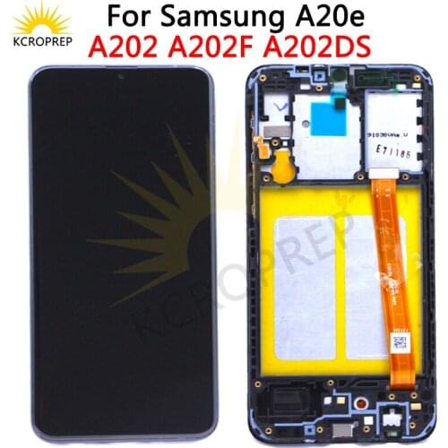 LCD Screen For Samsung A20e LCD A202 lcd display For Samsung A202 A202F A202DS LCD Screen Touch Digitizer Assembly