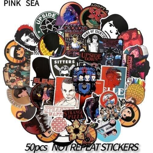 10/30/50Pcs/set Stranger Things Science Fiction Thriller Stickers For Motorcycle Bicycle Luggage Scrapbook Laptop Skateboard