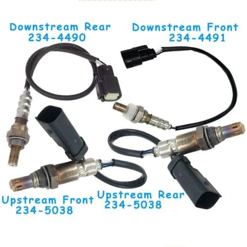 234-5038 234-4490 234-4491 4Pcs Upstream& Downstream Oxygen Sensor For Ford Explorer 2013 3.5L non Turbo 9E5Z9F472D