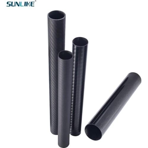 3 PCS Length Is 330mm 3K Carbon Fiber Tube Diameter 16mm 17mm 18mm 19mm 20mm 22mm For RC Model Aircraft Drone Accessories