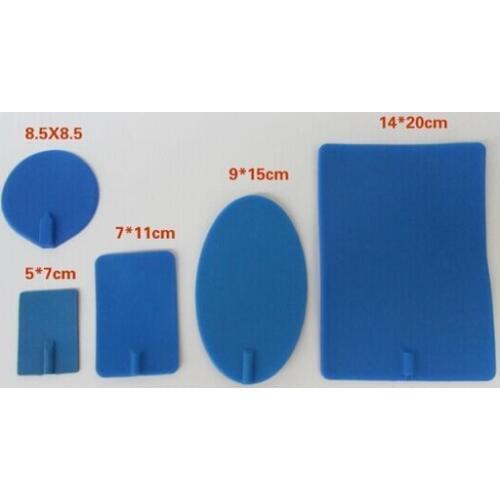 8pcs replacement Rectangular shape rubber NON adhesive electrode pads for Tens Unit EMS massager machine 7*11cm/14*20cm size