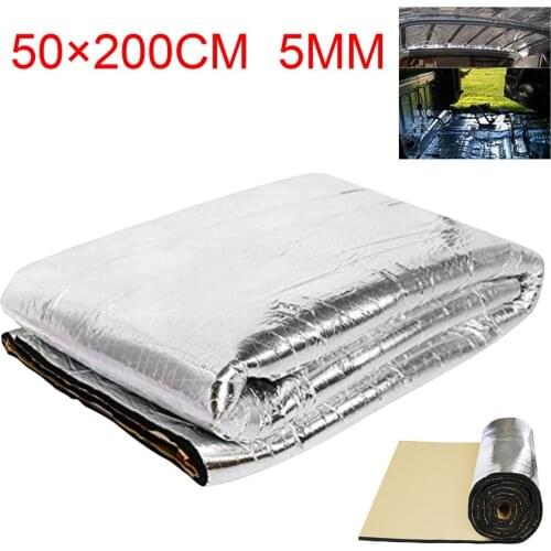 Car Noise Insulation 50x200cm Heat Sound Pad Car Engine Soundproofing Sound Deadening Insulation Thermal Proofing Pad