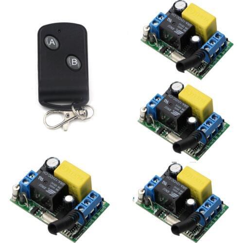 AC220V Wirelesss 1CH Relay Remote Control Switch System Remote ON/OFF Wireless Switch Receiver Transmitter For Lights Curtain
