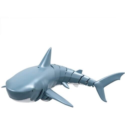 28EC ABS Material Remote Control Shark Toys 1:18 Scale High Simulation Shark Pool Toys for Swimming Pool Bathroom
