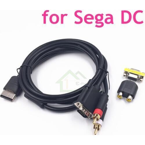 High Definition VGA Cable Sound Adapter RCA HD Box PAL NTSC Cable for Sega Dreamcast for SEGA DC VGA cable