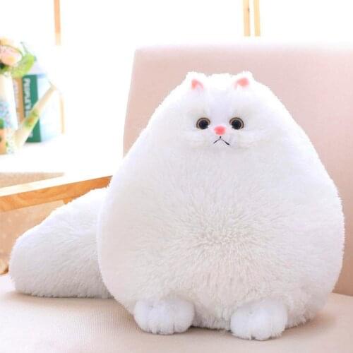 Kawaii Fluffy Cat Plush Toys Persian Cat Stuffed Dolls Soft Pillow Stuffed Animal Peluches Dolls Baby Kids Toys Christmas Gifts
