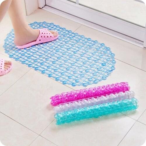 Bathroom Mat Non-slip PVC Floor Mat Bathtub Bath Shower Clear Foam Carpet Safety Home Kitchen Bathroom Accessories bathroom mat