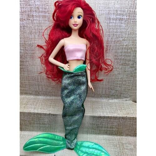 Original little mermaid ariel princess dolls Toy Hair DIY Doll Part Girl Fashion DIY Toys Accessories Kids girl doll gifts
