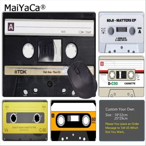 MaiYaCa My Favorite cassette tape mouse pad gamer play mats Top Selling Wholesale Gaming Pad mouse