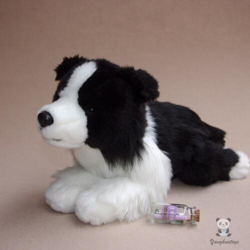 Cute Kids Toys Birthday Gifts Simulation Border Collie Dogs Doll Plush Toy Dolls Ornaments Peluche