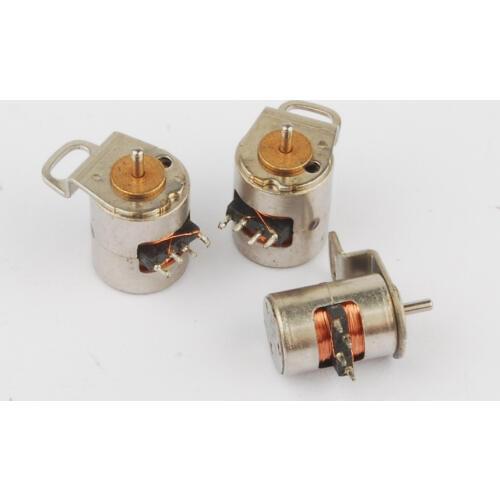 Wholesale diy 10 PCS 4 Wire 2 Phase Miniature stepper motor With a small screw D6mm X H10mm