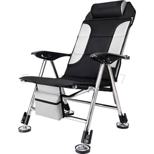 Multifunctional fishing chair ultra light folding wild fishing all terrain Fishing Chair New thickened fishing chair