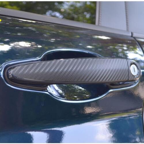 Car Door Handle Sticker 3D Carbon Fiber Door Exterior Handle Bar Decorative Film Cover for BMW 1 Series 3 Series Car Styling