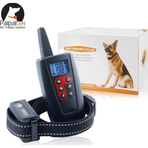 Dog Training Shock Collar with Remote, Dog Collar Barking Collar 1100yd Range 45 Days Long Work Time Waterproof Rechargeable