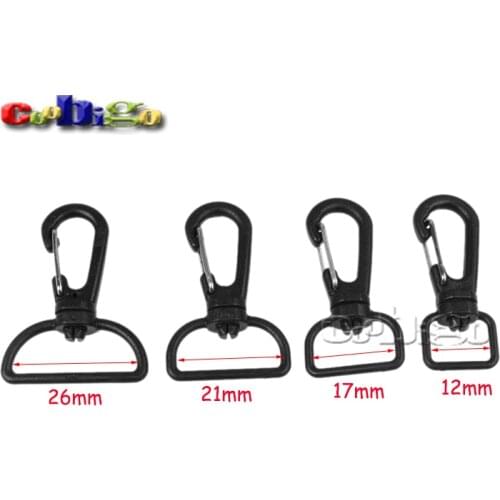 4 Webbing Size for pick Plastic Swivel Snap Hooks for Bag Belts Straps Keychain Clasp Backpack Accessories#FLC113-A/B/C/D