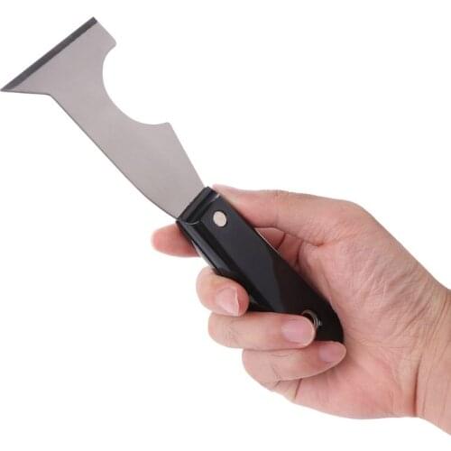 X7AB Putty Knife Scraper 5 in 1 tools Caulk Removal Tool Spackle Knife Paint Remover Painters Tool Paint Can Opener for Wood