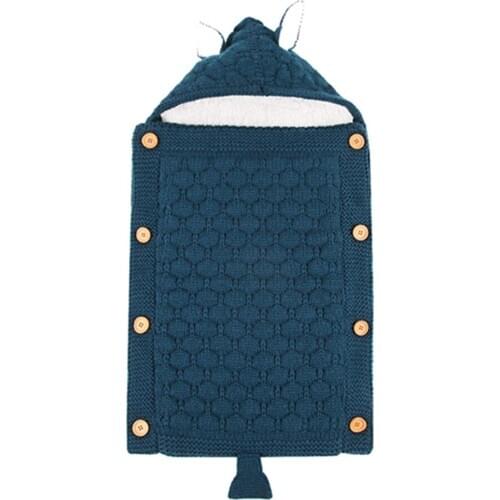 Baby Winter Sleeping Bag Stroller Winter Knitting sherpa Fleece Sleepsacks For Infant wheelchair envelopes newborns For Newborn