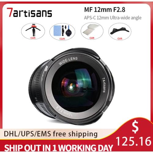 Lentes 7artisans 12mm F2.8 Ultra Wide Angle Lens For E-mount Aps-c Mirrorless Cameras A6500 A6300 A7 Manual Focus Prime Fixed