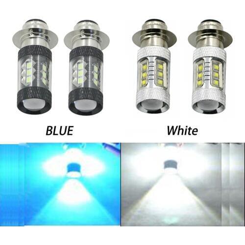 2PCS 80W LED Headlights Bulbs High Low Beams ATV for Yamaha YFM YFM350 Banshee 350 Blaster 200