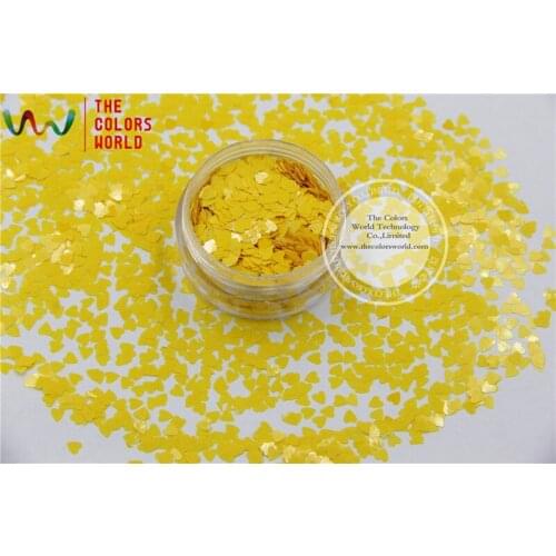 TCH302 3.0 MM Size Solvent Resistant Mate Colors Heart shape glitter for nail polish,nail art or other DIY decoration