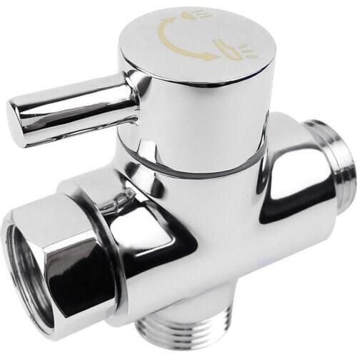 SOLID diverter 3-way diverter valve All 1/2 inch IPS shower system spare part, copper chrome plating