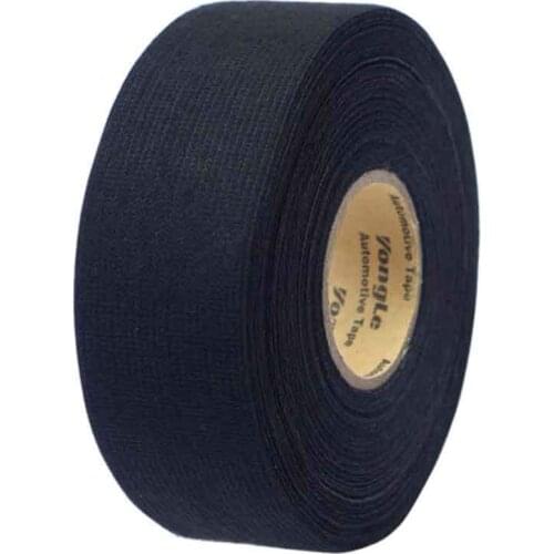 Universal Fabric Cloth Tape Automotive Wiring Harness Black Flannel Car Anti Rattle Self Adhesive Felt Tape Waterproof Glue