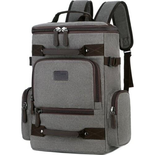 Waterproof Waxed Canvas Backpack Men Backpacks Leisure Rucksack Travel School Bag Laptop Bagpack Men Vintage Shoulder Bookbags