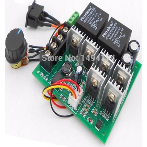 WQScosea Q8S-246 DC 10-50V 40A Motor Speed Control PWM HHO RC Controller Reversible Pulse Driver Board 10V 12V 24V 36V 48V 2000W