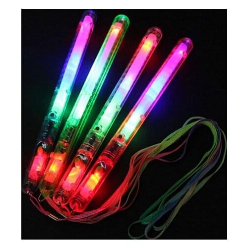 200pcs/LOT Free Shipping DHL Multicolor Light-Up Blinking Rave Sticks LED Flashing Strobe Wands Concerts Party Glow