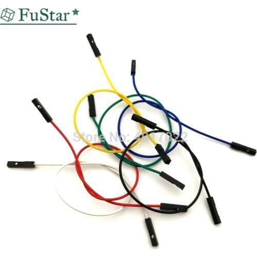 30Pcs 20Cm 2.54MM Double-headed Female To Female Dupont Wire Random Color Jumper Cable For 6Color each 5 Dupont Line