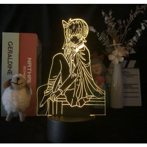 3d Lamp Anime Demon Slayer Kocho Kanae Colorful Light for Bedroom Decor Child Kids Birthday Gift Manga Kocho Kanae Lamp
