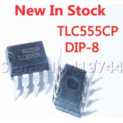 5PCS/LOT TLC555 TLC555CP DIP-8 Timer and Oscillator In Stock New Original