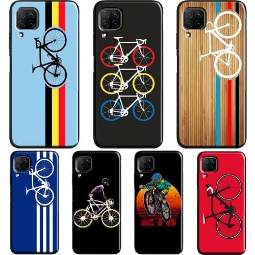Mountain Bike Cycling art Case For Huawei P20 Lite P40 P30 Pro Nova 5T P Smart Z 2019 2021 Honor 10 Lite 9X 8X Cover