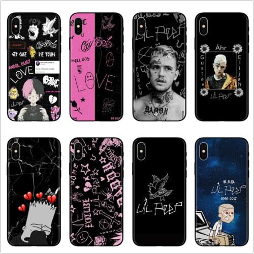 Lil Peep hellboy Life is Beautiful Cry Baby Soft silicone TPU Cover Phone Case for iPhone X SE 5 5S 6 6SPlus 7 8 Plus XR XS MAX
