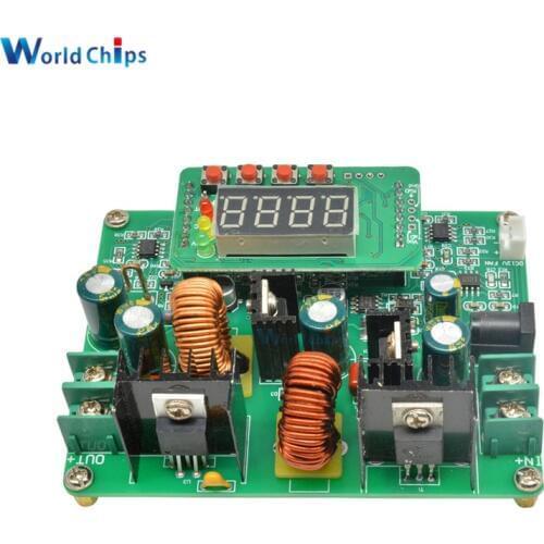 DC-DC 38V Digital Step up Step down Module Boost Buck Converter Solar Charging Board LED Digit Tube Display Voltmeter Ammeter