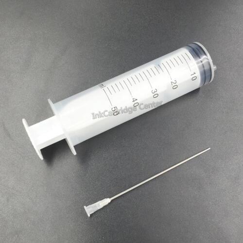 CISSPLAZA 12pcs 50ML syringe injector for refilling ink CISS CIS with 10cm long needle