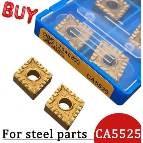 10pcs CNMG120408 CQ CA5525 100% Original Carbide Insert High Quality Blade External Turning Tool Lathe Tools Machining For Steel