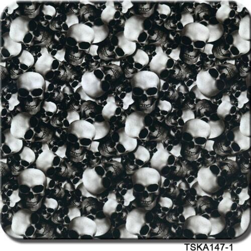 CSKD147-1 1m wide film hidrografico 10m length skulls hidro impresion transfer