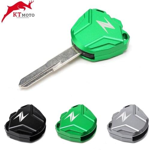 For Kawasaki ZX9R ZX12R ZX14R ZZR1400 ZRX1200 ZR1200 Ninja ER6N ER6F ER6R (Key Without chip) Motorcycle CNC Key Case Cover Shell