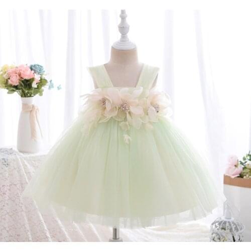 Elegant Baby Girls Dresses For Girls Wedding Dress Toddler Girl Evening Party Sweet Dress Kids Ball Gown Birthday Bow Red Dress