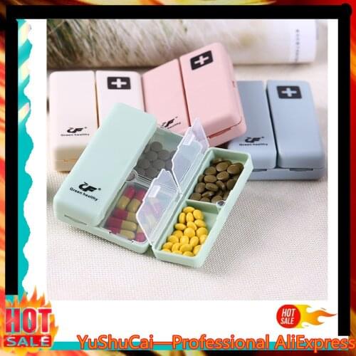 1PC Weekly Pill Box 7 Days Foldable Travel Medicine Holder Pill Box Tablet Storage Case Container Dispenser Organizer Tools