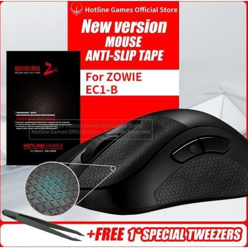 Hotline Games Mouse Anti-Slip Tape for ZOWIE EC1-B EC1B Mouse Sweat Resistant Pads Mouse Side Anti-Slip Stickers Mouse Skates