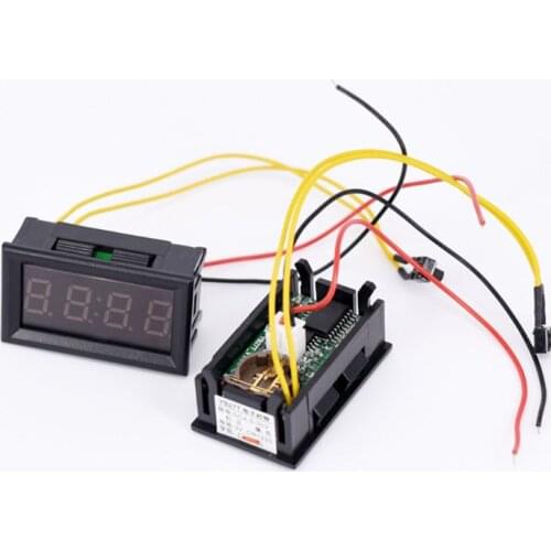 Red LED DIY Vehicle Electronic Clock KIT Car Motorcycle Timer LED Digital Display Power-off Memory Function DC4.5-30V