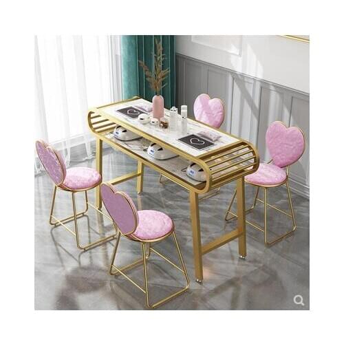 Manicure table and chair set special price economic net red Nordic style manicure table single double simple imitation marble