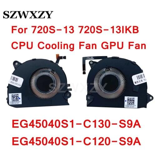 New Cooling CPU Fan GPU Fan For Lenovo IdeaPad 720S-13 720S-13IKB 720S-13ARR EG45040S1-C130-S9A EG45040S1-C120-S9A DC28000DCS1