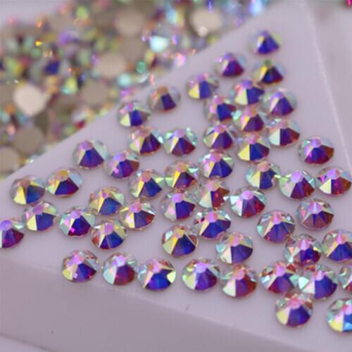 New Facted 2088 (8big+8small) ss16 ss20 Excellent Top Quality Clear Gems Flatback Non Hotfix Rhinestones nail art Decorations