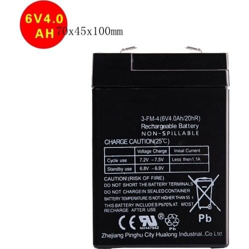 Buying Childrens Toy Car Accessories 6v 4ah Sealed Lead Acid Battery Wet Rechargeable Storage Accumulator 70*45*100mm