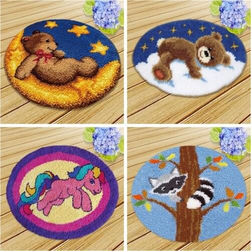 Prajna Knooppakket Lovely Needlework Mat Quality Latch Hook Kit DIY Do It Yourself Latch Hook Rug Kit Carpet Embroidery Knit Kit