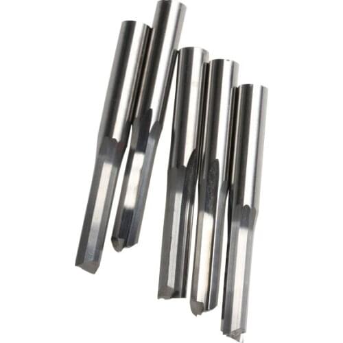 5pcs 6.0*22mm 2 Flute Straight Tool Sale CNC Woodworking Bits Solid Carbide Millinging Cutters Set For Wood